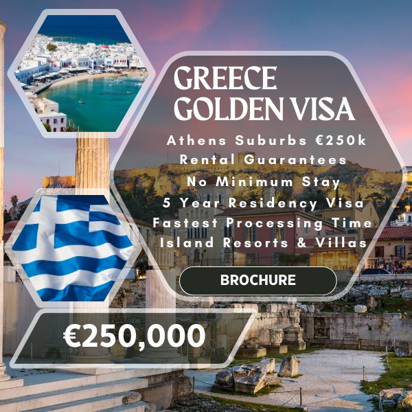 The Golden visa greece give you residency in europe