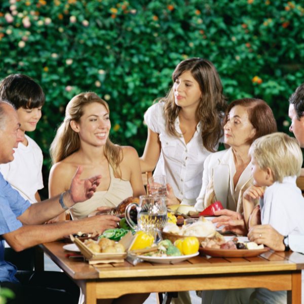 A family discussing their greece golden visa journey